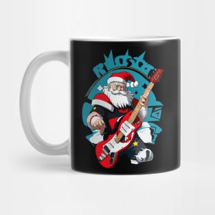 Santas Claus Guitar Mug